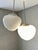 1960s large acorn shaped opaline pendant lights by czech light makers napako. napako is a historical czech lighting...