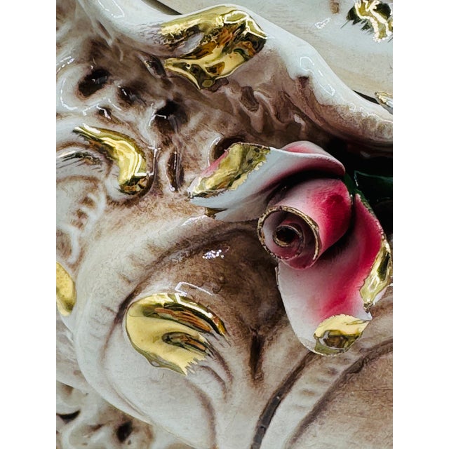 Vintage Italian Capodimonte Porcelain Tureen or Serving Dish Centerpiece W/Roses For Sale - Image 9 of 18