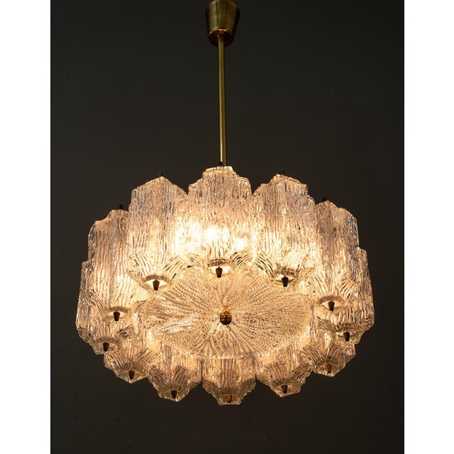 Ice Glass Chandelier from Kalmar Leuchten, 1950s For Sale - Image 10 of 18
