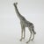 Metal Vintage Italian Handmade Silver 800 Giraffe Figurine, 1970s For Sale - Image 7 of 12