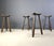 Mid-Century Brutalist Bar Stools, 1960s, Set of 4, in Good conditions. Designed 1960 to 1969