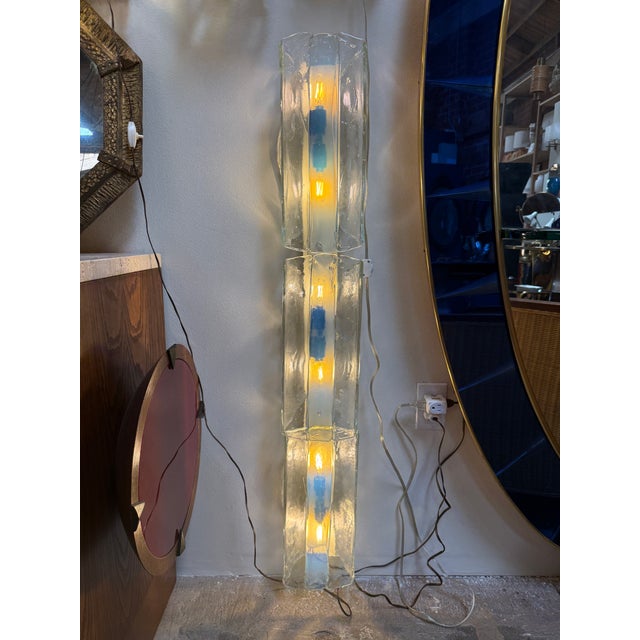 Glass 3 Tier 1970s Murano Glass Wall Sconces by Carlo Nason for Av Mazzega – Set of 2 For Sale - Image 7 of 14
