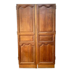 19th Century French Armoire Doors - a Pair