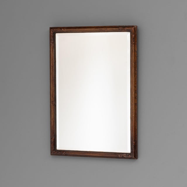 Small Antique Decorative Mirror, 1870 For Sale - Image 6 of 6