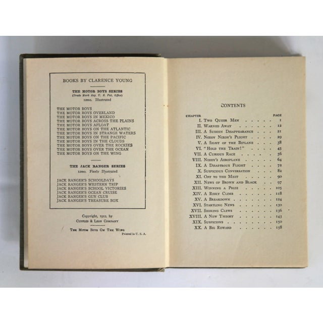 Circa 1912 the Motor Boys on the Wing Book For Sale - Image 4 of 7