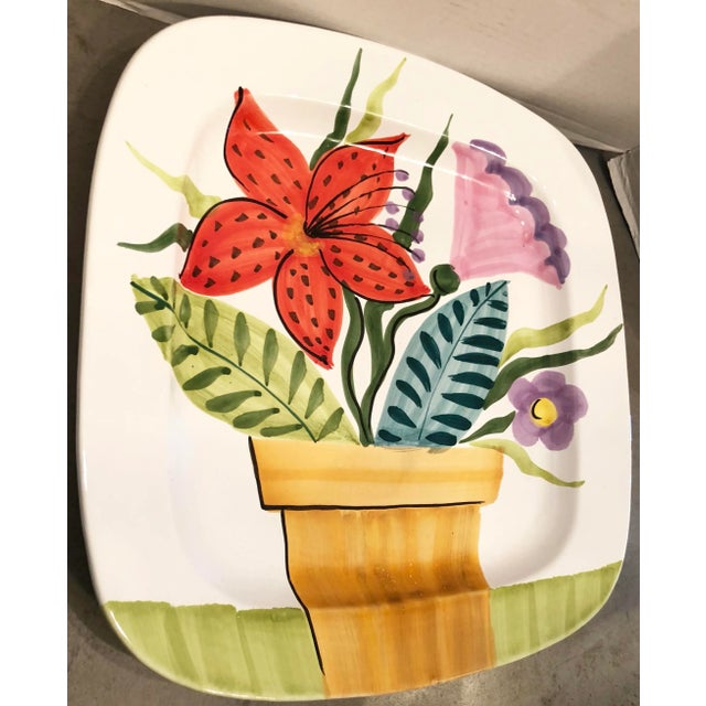 Rustic Hand Painted Italian Centerpiece For Sale - Image 3 of 7