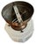 Art Deco 1930s Art Deco Skyscraper Flushmount Fixture on Old Copper Flashed Reeded Holder For Sale - Image 3 of 6
