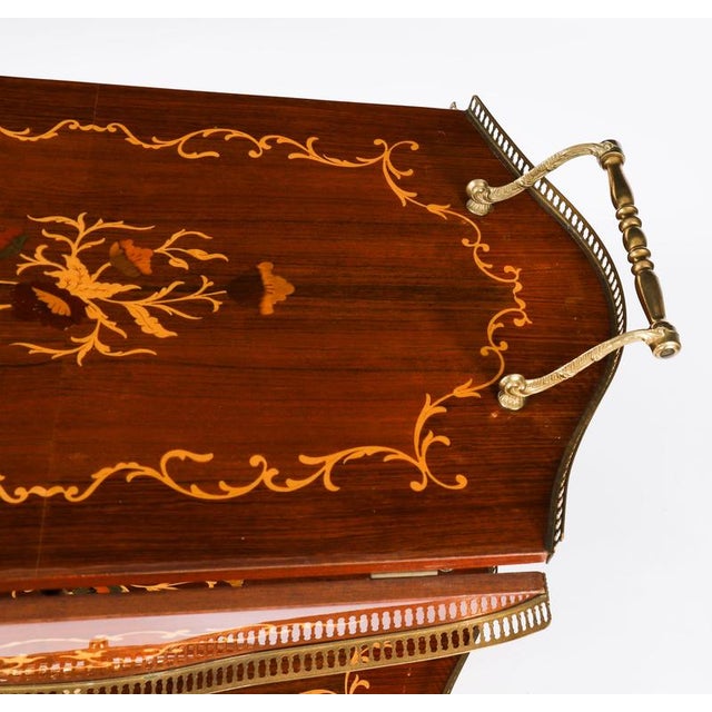 Vintage Italian Sorento Marquetry Drinks Trolley, 1960 For Sale - Image 17 of 18