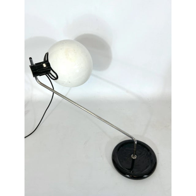 Black Chrome and Plastic Articulated Table Lamp from Guzzini For Sale - Image 8 of 12
