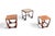 Brown Mid 20th Century G Plan Astro Tile Top Nesting Tables in Teak For Sale - Image 8 of 10
