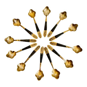 Vintage 1960’s Siam Thailand Flatware Ice Cream / Dessert Spoons Service - Set of 12 Pieces