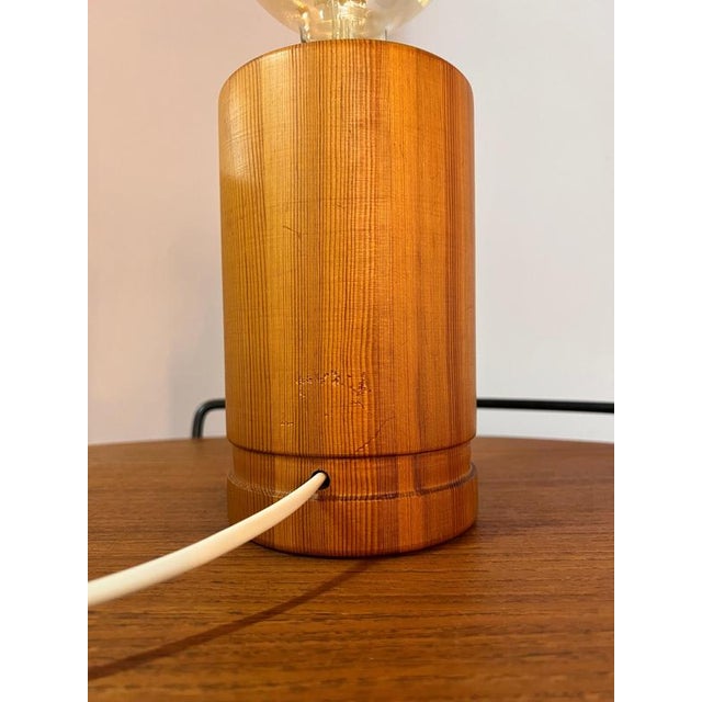 Wood Table Lamp from AB Ellysett Markaryd from Sweden For Sale - Image 7 of 11