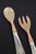 Georg Jensen, salad set Viking. Elegant salad server set in 830 silver and bone, with handles in the Viking pattern. The...