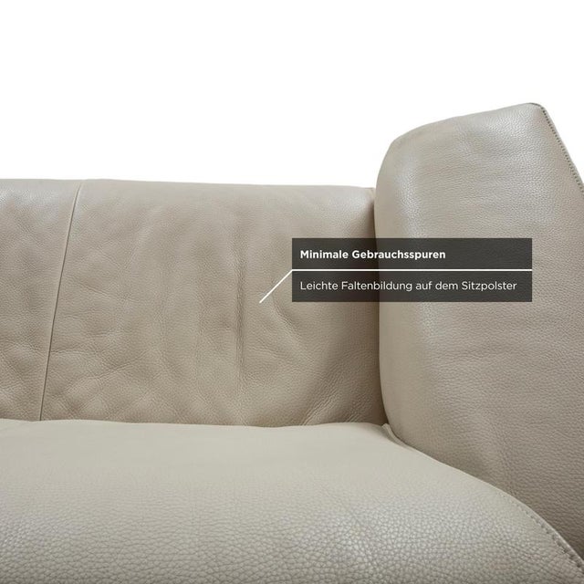 JR 2700 2-Seater Sofa in Cream Leather from Jori For Sale - Image 9 of 15