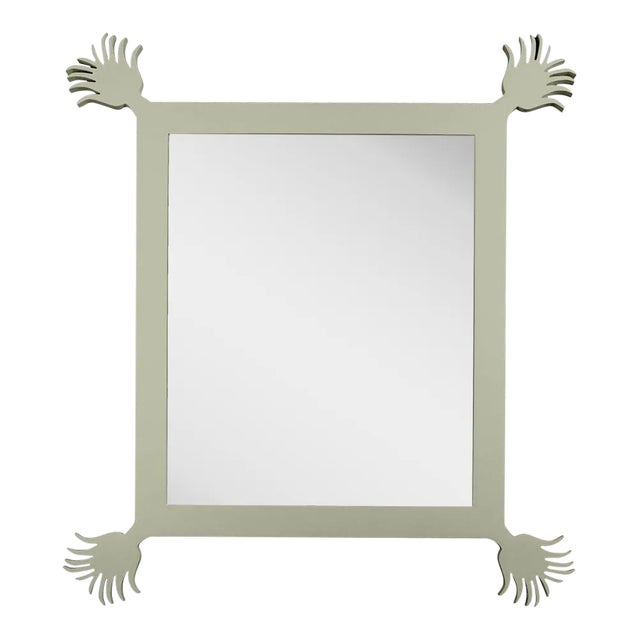 Fleur Home Carnival Vieux Rectangle Mirror in Mizzle, 55x67 For Sale