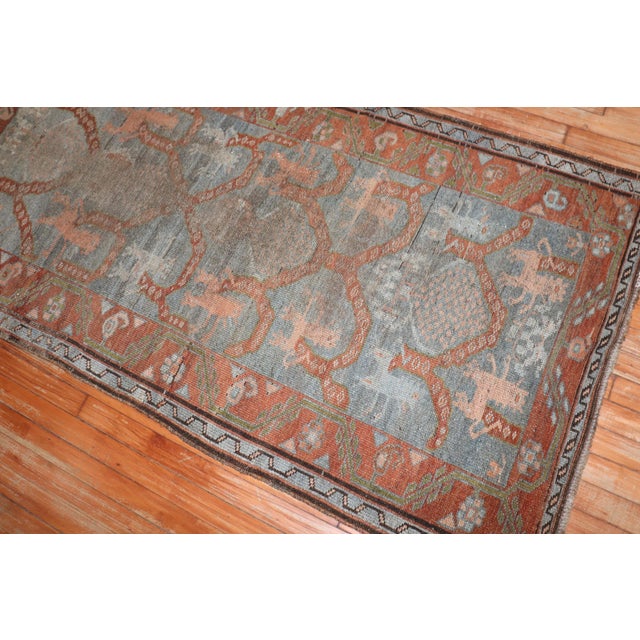 Textile Zabihi Collection Persian Kurd Lion Antique Rug - 3'3" x 6'2" For Sale - Image 7 of 11