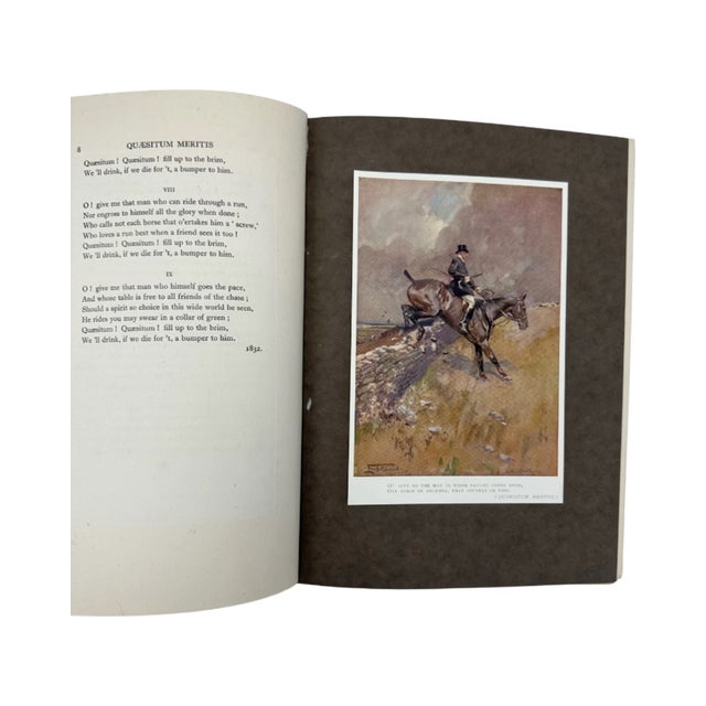 Hunting Songs r.e. Egerton Warburton 1925 Hardcover Lionel Edwards Sporting Book For Sale In Washington DC - Image 6 of 13