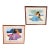 1980 "Wahine" & "Lei Wahine" Lithograph Prints by Luigi Fumagalli in Koa Frame, Pair For Sale