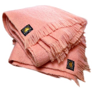 Mohair RESTOL Traveling Rugs c.1930s - A Pair For Sale