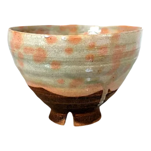 Japanese Glazed Ceramic Gohon Chawan Tea Bowl
