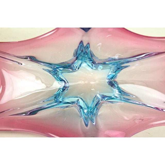 Vintage Murano Sommerso Glass Bowl, 1960 For Sale - Image 12 of 18