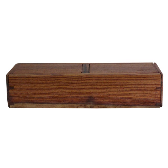 Chinese Huali Rosewood 2 Drawers Narrow Rectangular Storage Box