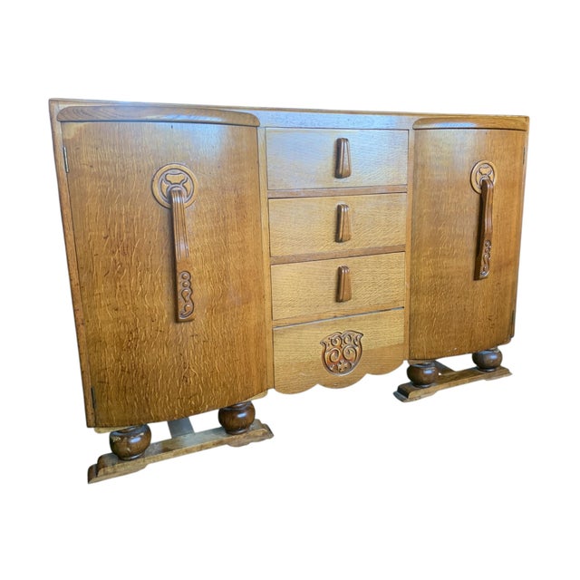 1930s Art Deco Sideboard Buffet by Attributed to Jentique For Sale - Image 9 of 9