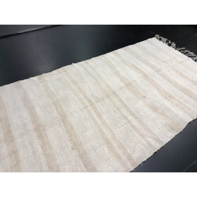 Vintage Modern Turkish Hemp Kilim Rug- 5′4″ × 10′9″ For Sale In Phoenix - Image 6 of 11