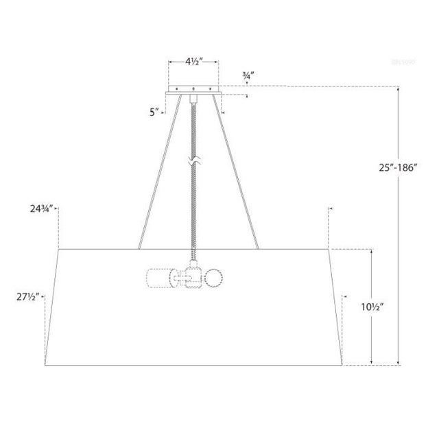 Modern Barbara Barry for Visual Comfort Signature Halo Medium Hanging Shade in Matte Black For Sale - Image 3 of 3