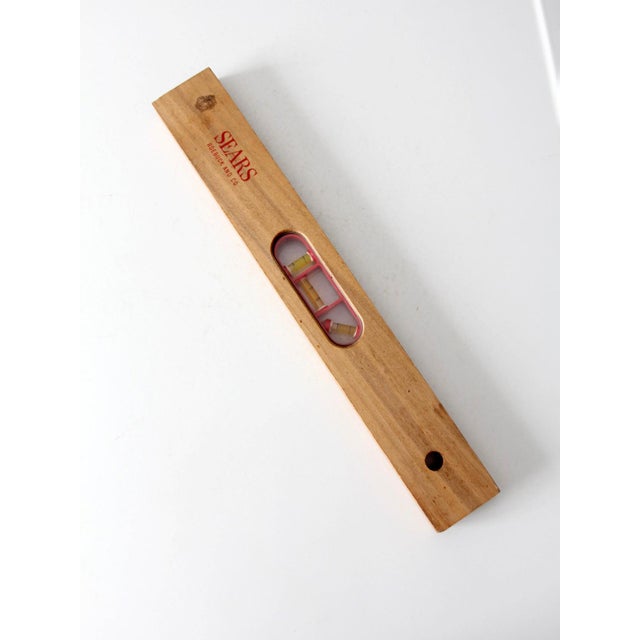 Mid-Century Sears Wood Carpenter's Level For Sale - Image 9 of 12