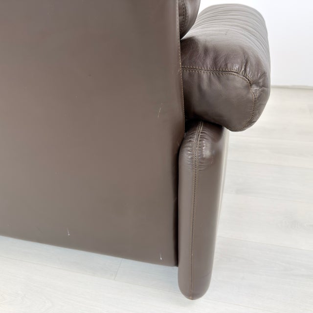 Coronado Leather Lounge Chairs With Ottoman by Afra and Tobia Scarpa For Sale - Image 18 of 18