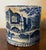 Ceramic Antique Early 19th Century English George III Staffordshire Pearlware Blue & White Pottery Porter's Tankard Mug Circa 1820 For Sale - Image 7 of 14