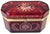 19th C. Bohemian Ruby Cut-to-Clear Crystal Casket Starburst Lid , C. 1850-1875 For Sale - Image 13 of 15