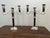 Silver Pair of Mahogany and Silver Plated Candelabras For Sale - Image 8 of 18