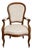 Louis Philippe Cabriolet Armchair in Mahogany, 19th Century For Sale