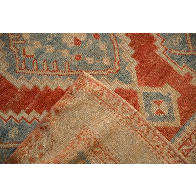 Old New House Vintage Distressed Karabagh Rug - 4'2" x 6'4" For Sale - Image 4 of 12