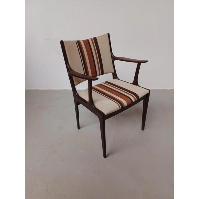 Mahogany Armchair by Johannes Andersen for Uldum Møbelfabrik, Restored with Customizable Reupholstery, 1960s For Sale - Image 11 of 12
