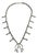 Vintage Sterling Silver Beaded Squash Necklace For Sale
