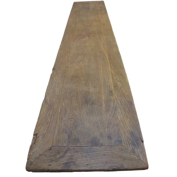 Low 111" Inch Long Antique Chinese Bench Console Table For Sale In Boston - Image 6 of 7