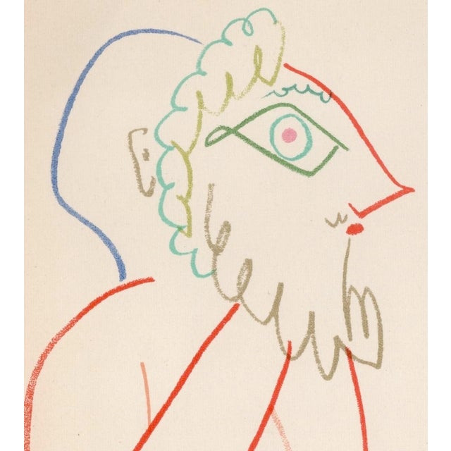 Pablo Picasso Pablo Picasso, Le masque barbu et le nu, Nude, Lithograph, 1954 For Sale - Image 4 of 8