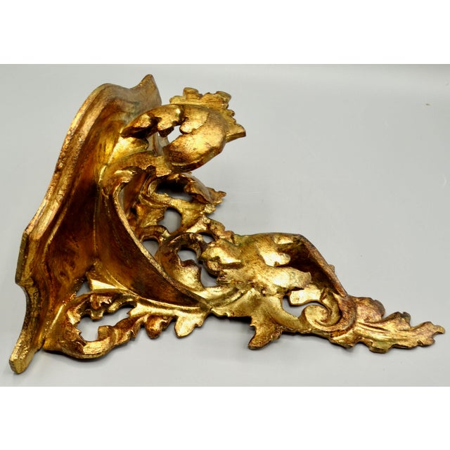 Large Italian Gilt Wall Bracket For Sale - Image 6 of 9