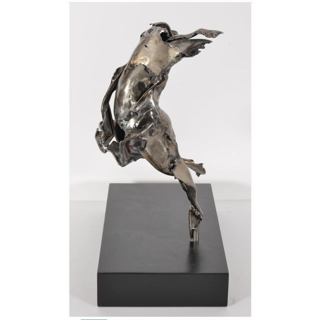 Judith Brown, Abstract Expressionist Figurative Dancer Welded Metal Sculpture Judith Brown, c.1960's For Sale - Image 4 of 14