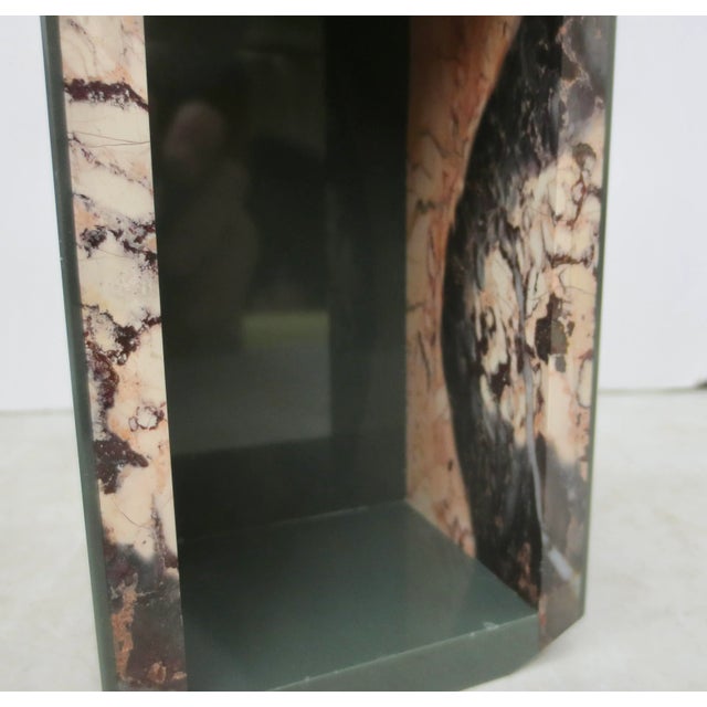 Green Italian Stone Box Marble and Green Stone Lapidary For Sale - Image 8 of 10