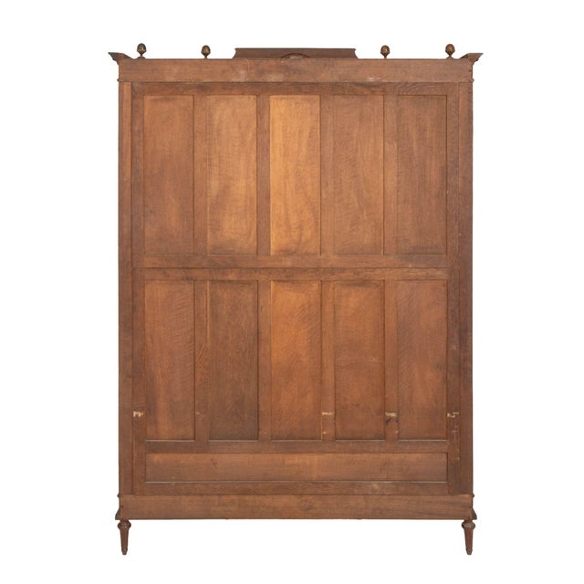 Louis XVI Style Ormolu Mounted Walnut Armoire For Sale - Image 10 of 10