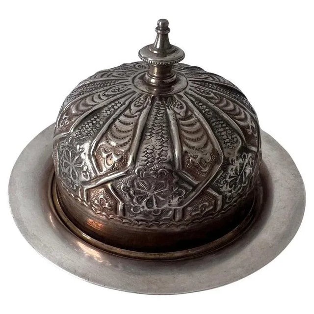 Acquired in Paris France, a Repoussé Domed plate. A great piece for butter, or condiments, and also works nicely for...