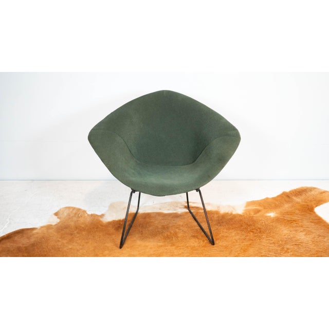 Knoll 1970s Attributed to Knoll Bertoia Diamond Chair With Full Cover For Sale - Image 4 of 18