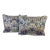Bolster Pillows With Dragonflies and a Blue Floral Print, Made in U K- a Pair For Sale