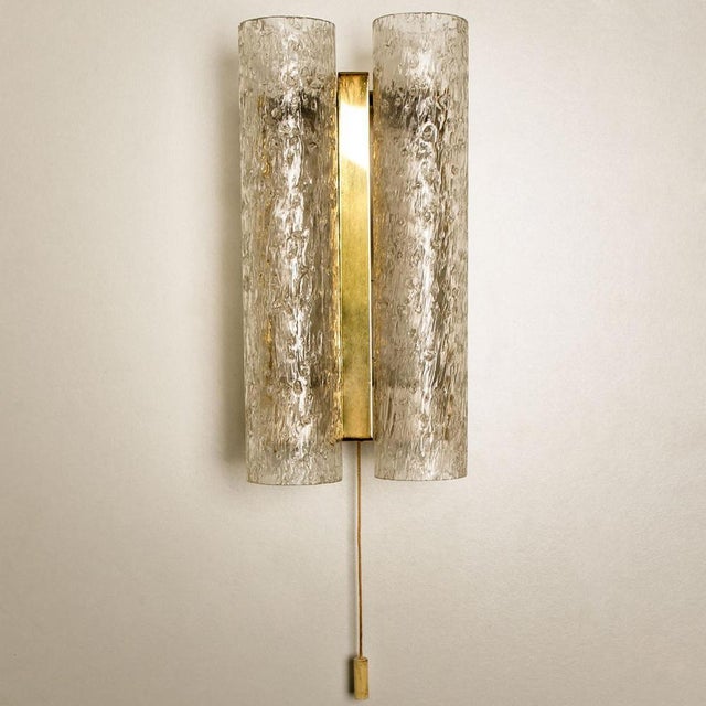 Doria Wall Lamps in Brass and Glass, 1960s, Set of 3 For Sale - Image 12 of 15