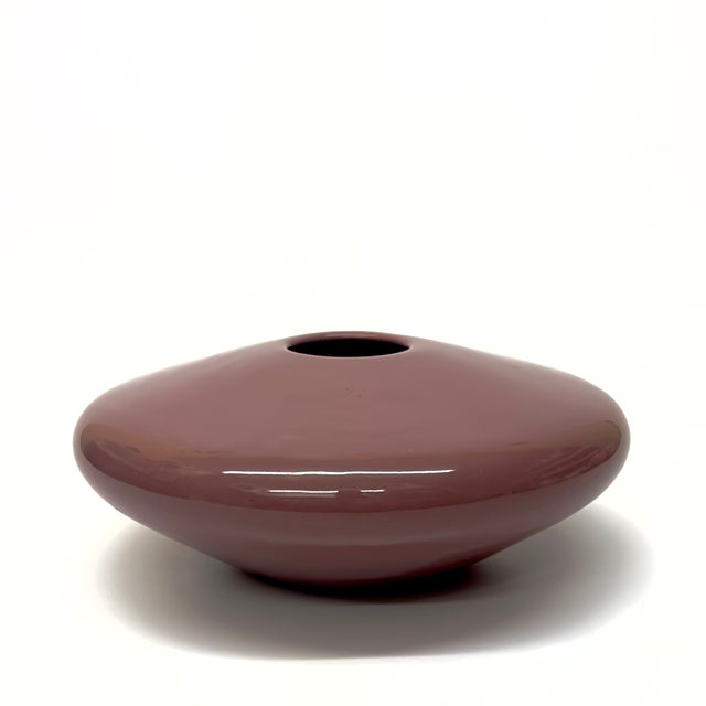 Monolithic Symphony in Mauve Lavender and Deep Cherry Vessels - Group of 5 For Sale - Image 9 of 18