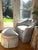 Wood Custom Swivel Tufted Armchair and Ottoman For Sale - Image 7 of 18